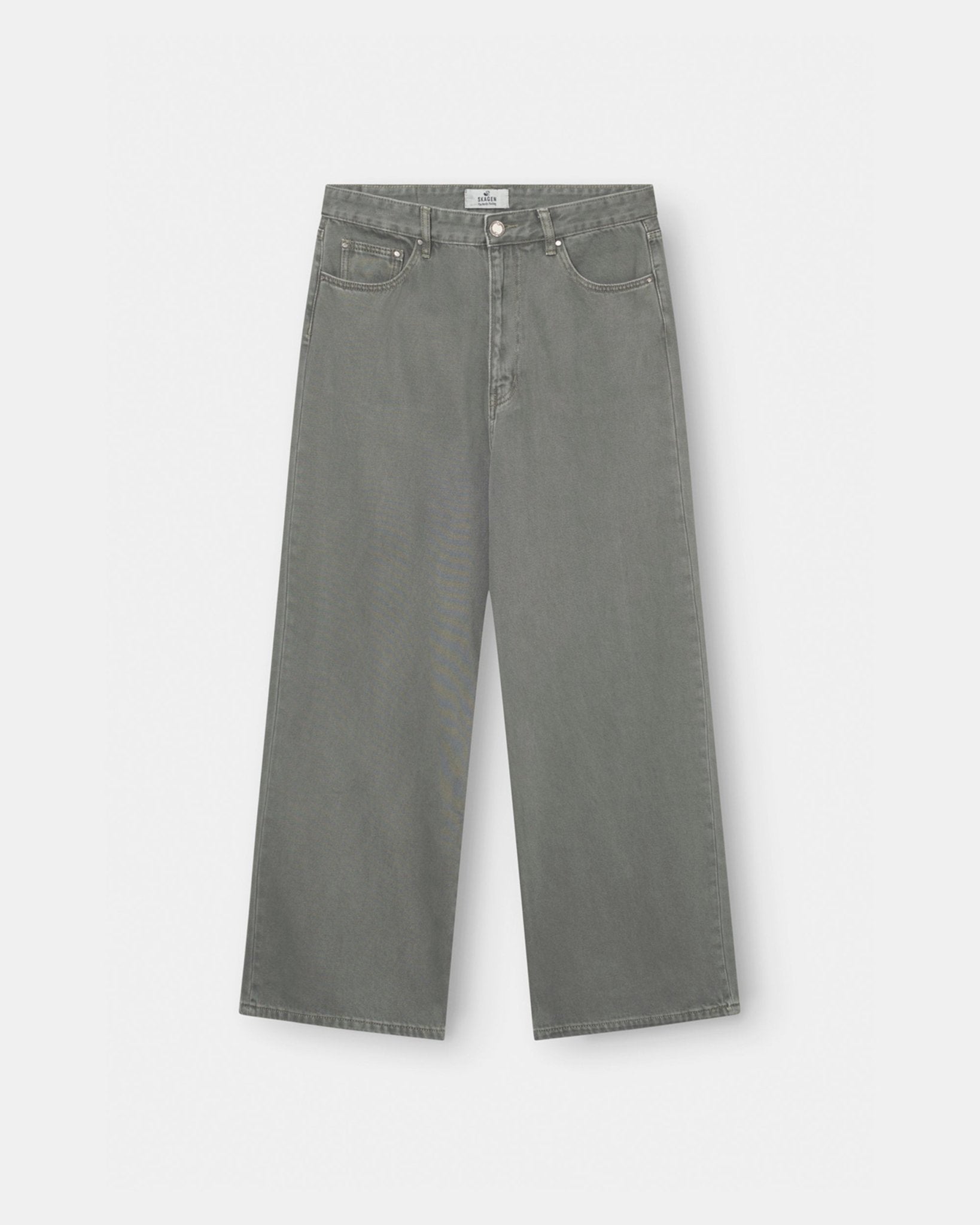 Baggy Denim Jeans Khaki Green | Skagen - clothing.dk